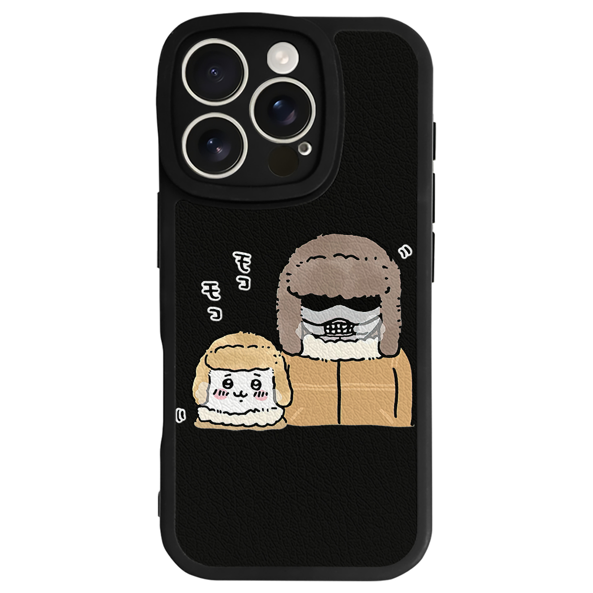 （画像用） ちいかわ 労働の鎧さん Chii-kawa Mr. Armor of Labor 【iPhone 16シリーズ対応】シリコンスマホケース（レザー調） 材質：シリコン
